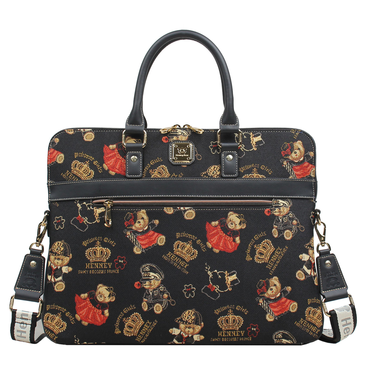 Henney Bear Champagne laptoptáska, CROWN BEAR, 1
