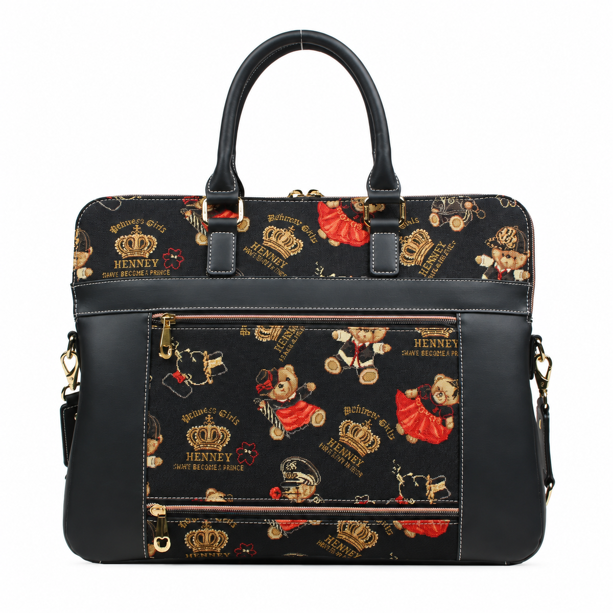 Henney Bear Champagne laptoptáska, CROWN BEAR, 2