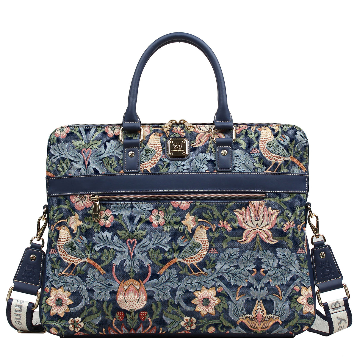 Henney Bear Champagne laptoptáska, STRAWBERRY & BIRD, 1