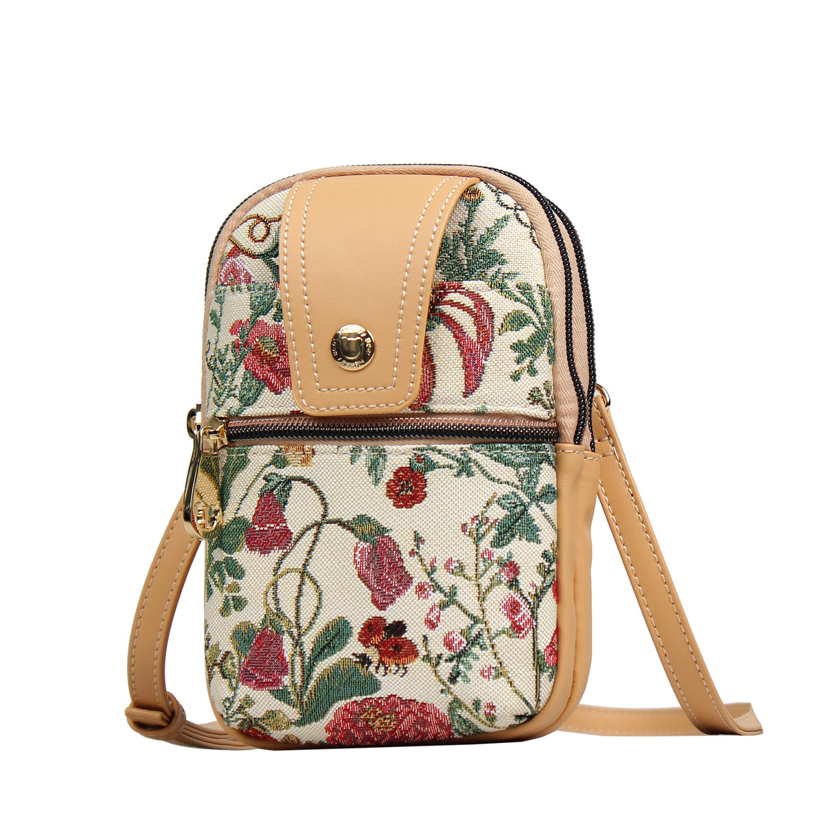 Henney Bear Goldie oldaltáska, FLORAL SUMMER BEIGE, 1