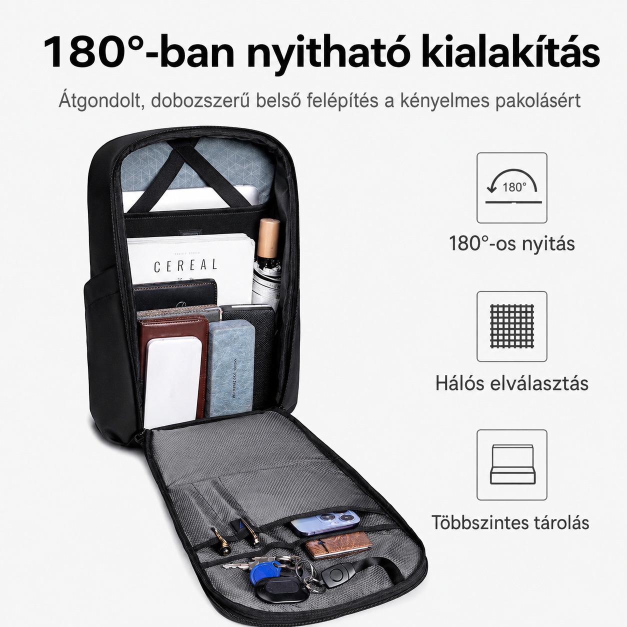 Arctic Hunter Vector üzleti hátizsák részletek