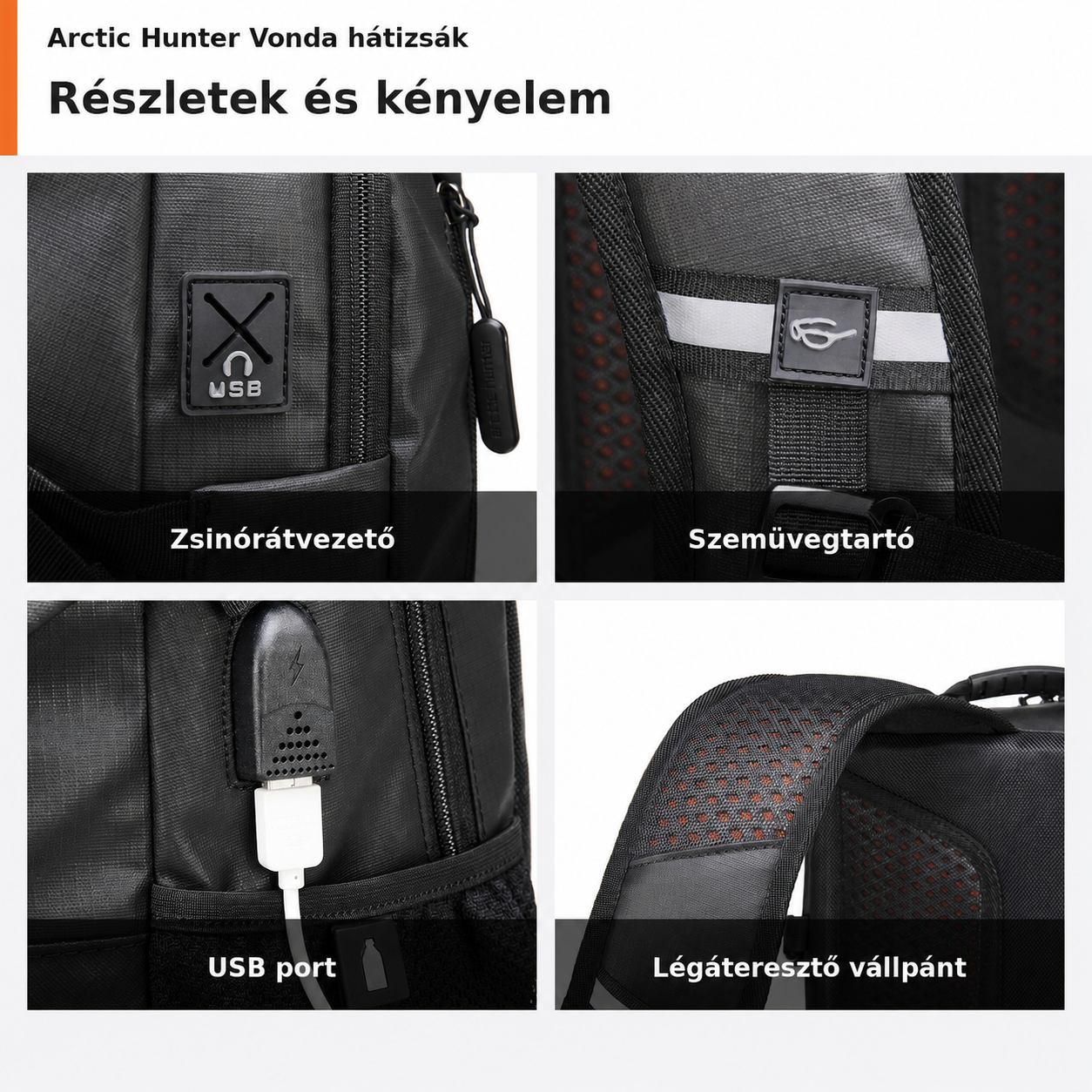 Arctic Hunter Vonda hátizsák reszletek 1