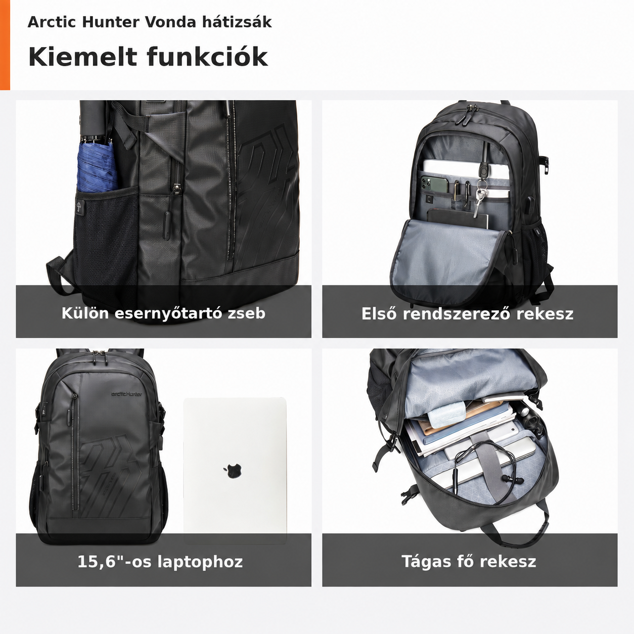 Arctic Hunter Vonda hátizsák reszletek 2